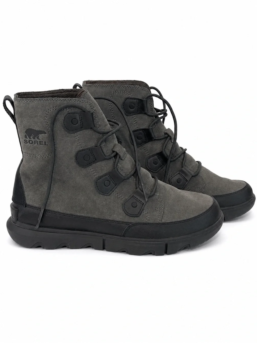 SOREL Men’s Explorer Waterproof Winter Boots Charcoal Gray 9.5